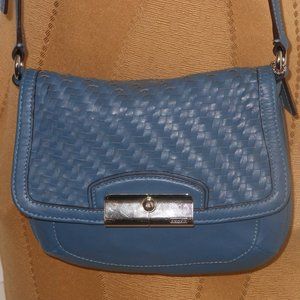 COACH BLUE SHOULDER BAG